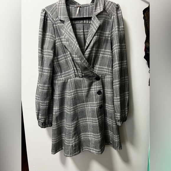 Free People Dresses & Skirts - Free people plaid mini dress